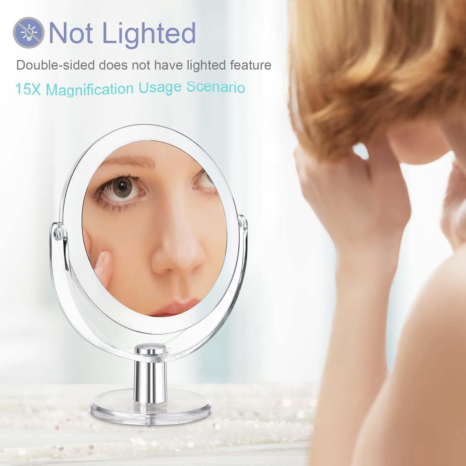 Vanity Mirror with Stand for Frequent Makeup