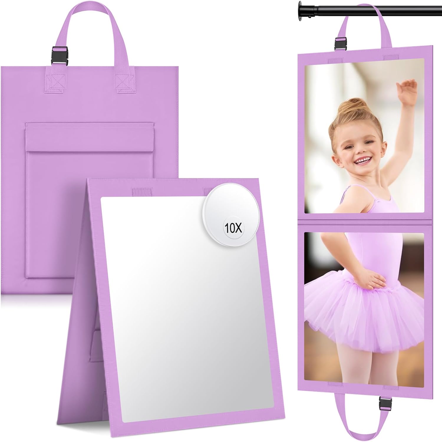 Detachable 10X Makeup Mirror for Dancers