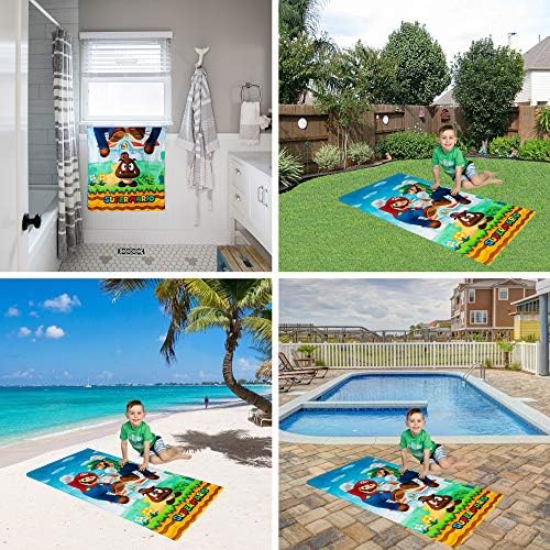Franco Super Mario Official Nintendo Kids Super Soft Cotton BathPoolBeach Towel