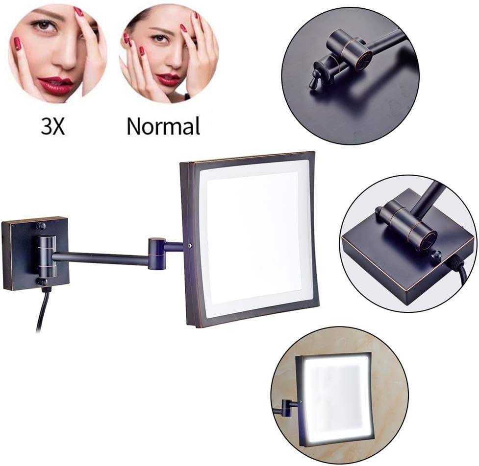 Magnifying Vanity Mirror Wall-Mounted