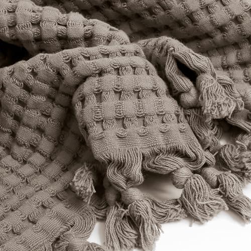 Gilden Tree Modern Waffle Towels Stone