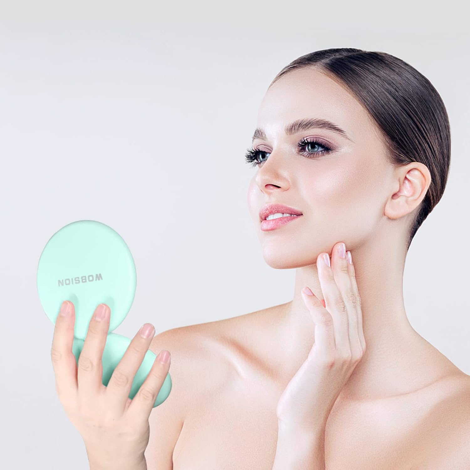 Wobsion LED Travel Makeup Mirror - 10x Magnification