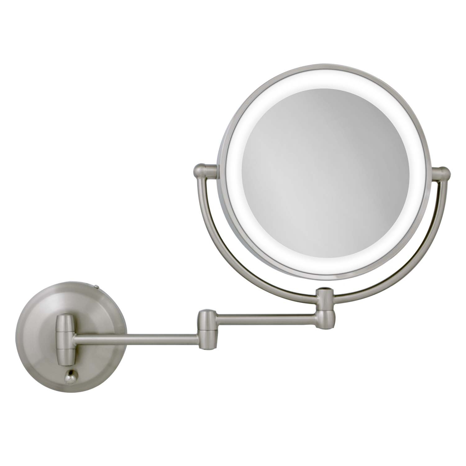 Zadro 11 LED Wall-Mounted Shaving Mirror w Dual Magnifications