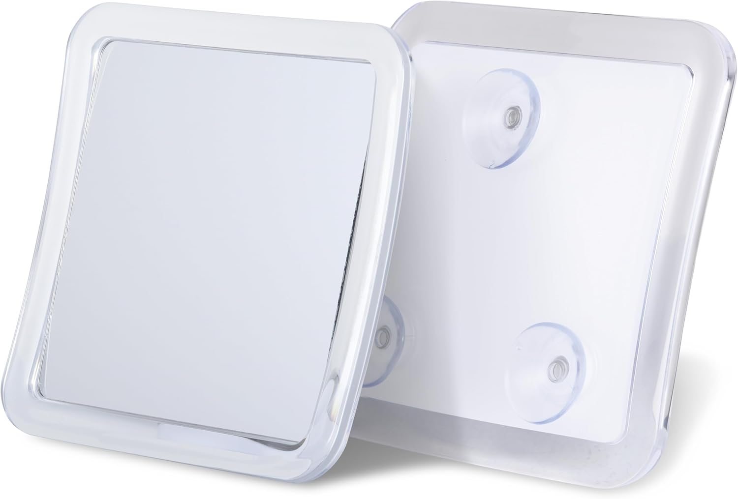 Compact Travel Shower Mirror with Anti-Fog Suction