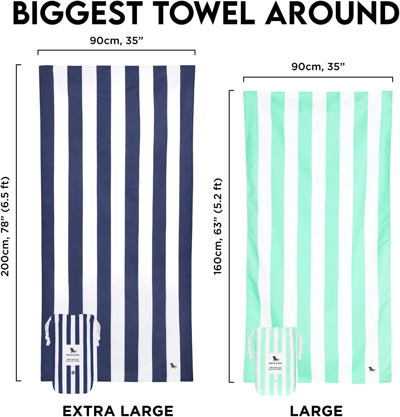 Cake Bay Beach Towels - Cabana Light Multi-Colour 160x90cm