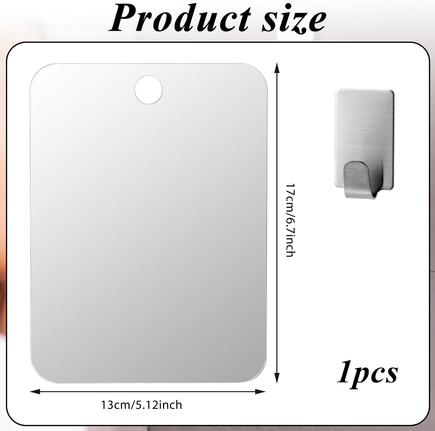 Fogless Shaver Mirror Portable Travel Camping Mirror Send a Message