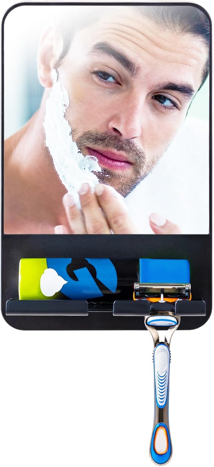Instant Setup Durable and Safe TAILI Fogless Shower Mirror for Grooming