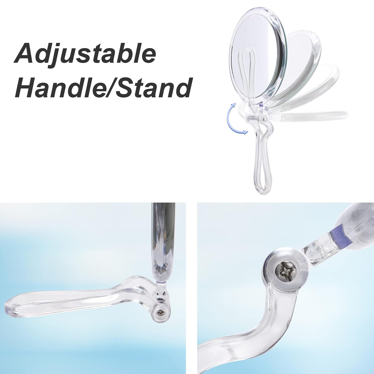 Double-Sided 20X Magnifying Mirror Portable Handheld