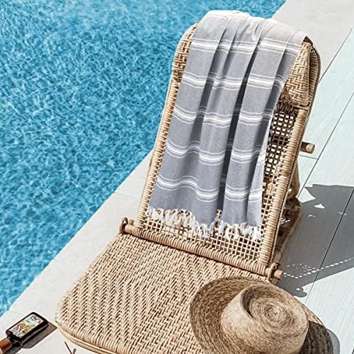 Belizzi Home Charcoal Grey Turkish Towel Set of 6