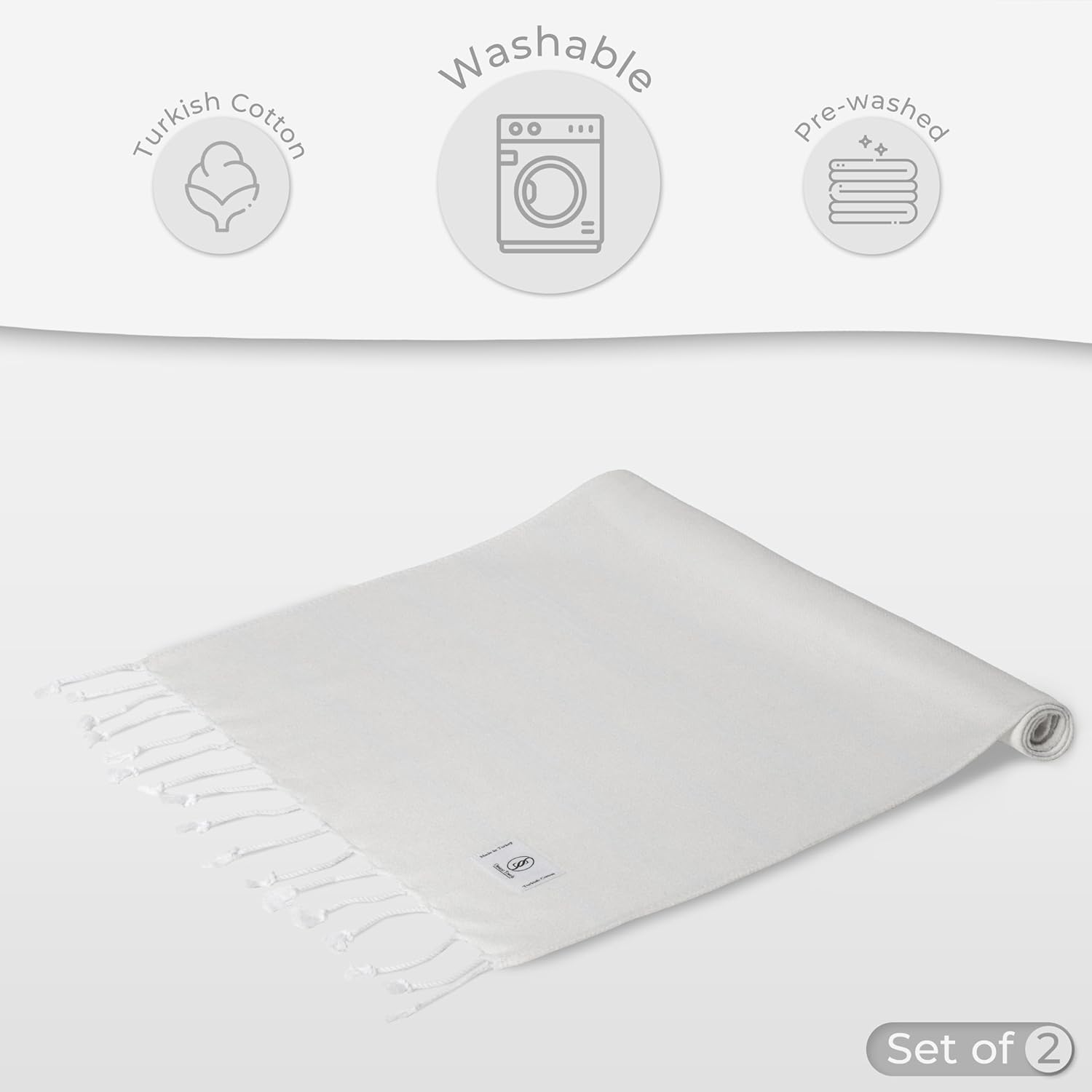 Elegant Turkish Hand Towels Set