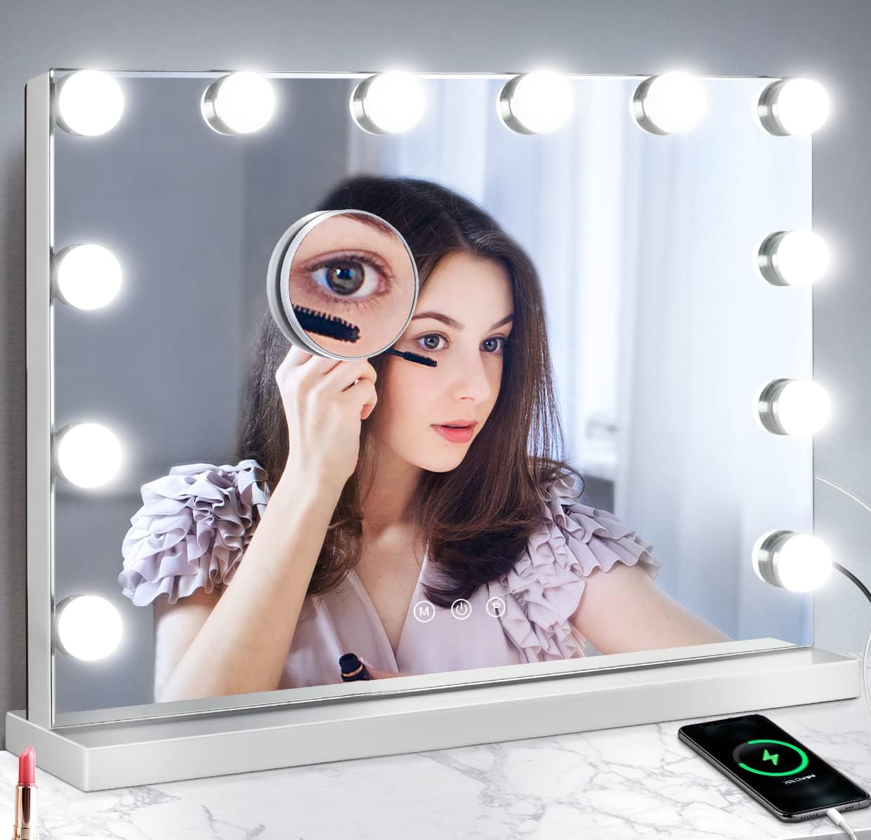 Seamless Vanity Mirror Perfect for Makeup on the Go