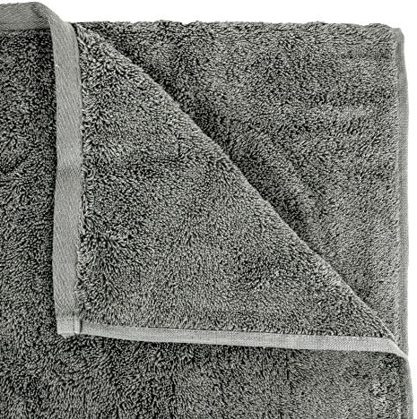 BC BARE COTTON Gray Bath Sheet Oversized 40x80 Inches