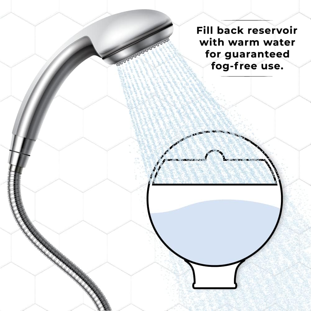 Zadro Shower Fogless Mirror with Razor Holder