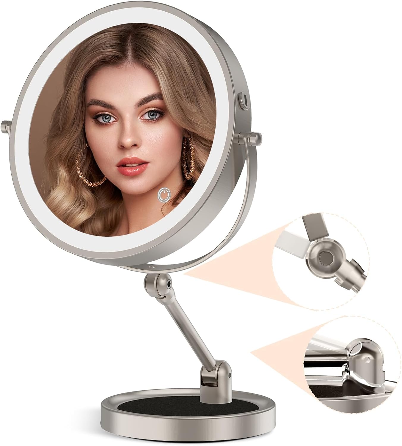 9 Large Lighted Makeup Mirror
