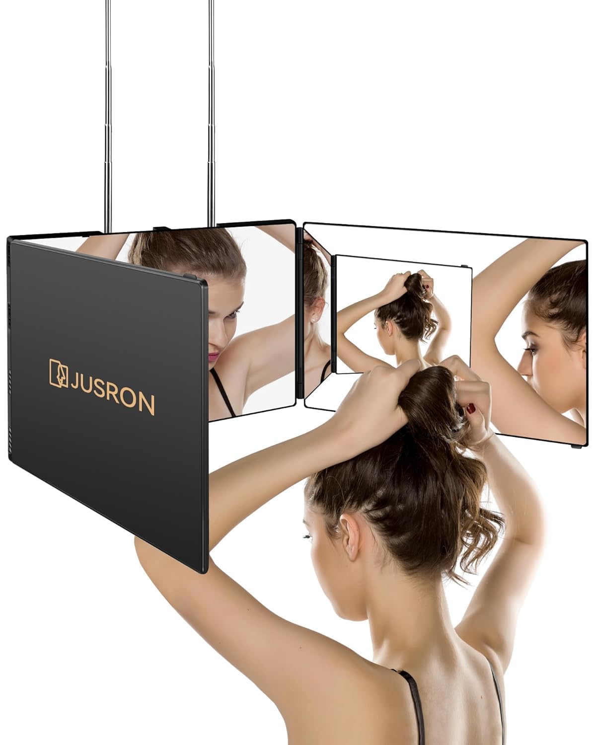 360 Self Hair Cutting Mirror - Clear Anti-Fog HD Glass