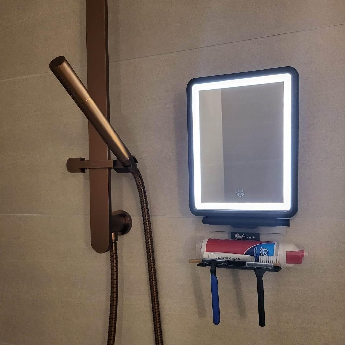 Fog-Free Showers with LED Light
