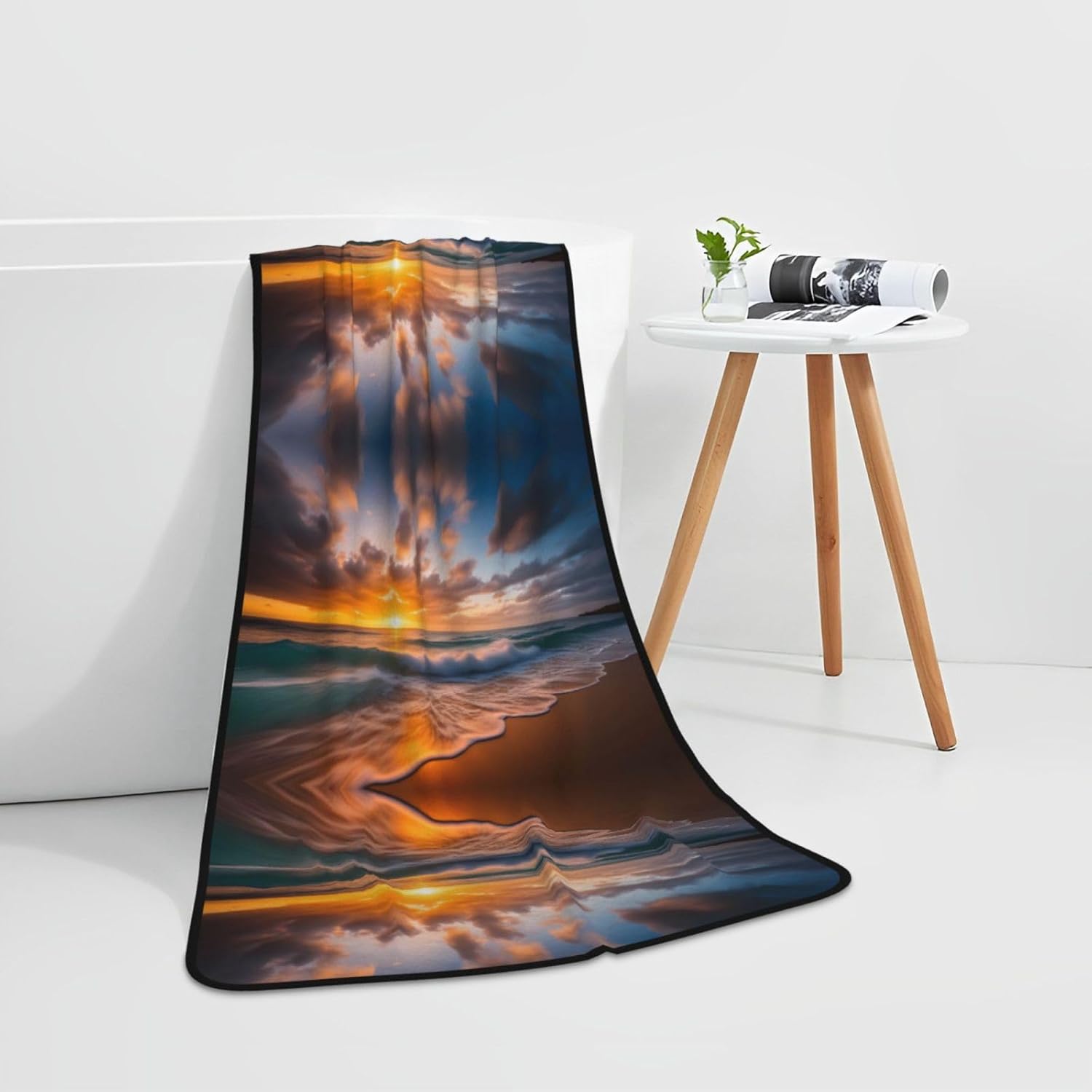 27x55 Coral Velvet Beach Towel