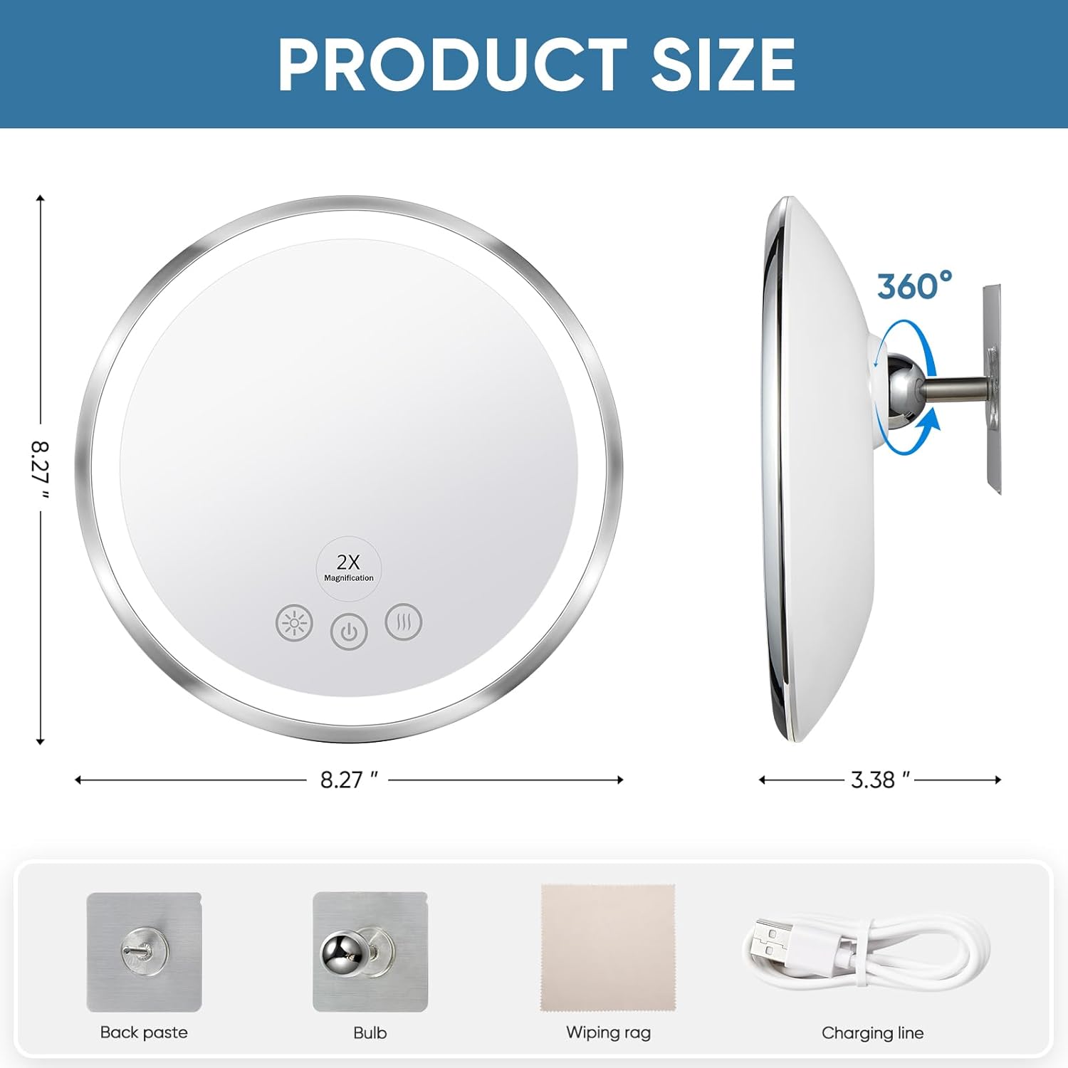 KEDSUM Ultimate Heated Shower Mirror