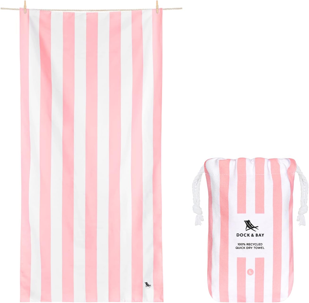 Cake Bay Beach Towels - Cabana Light Multi-Colour 160x90cm