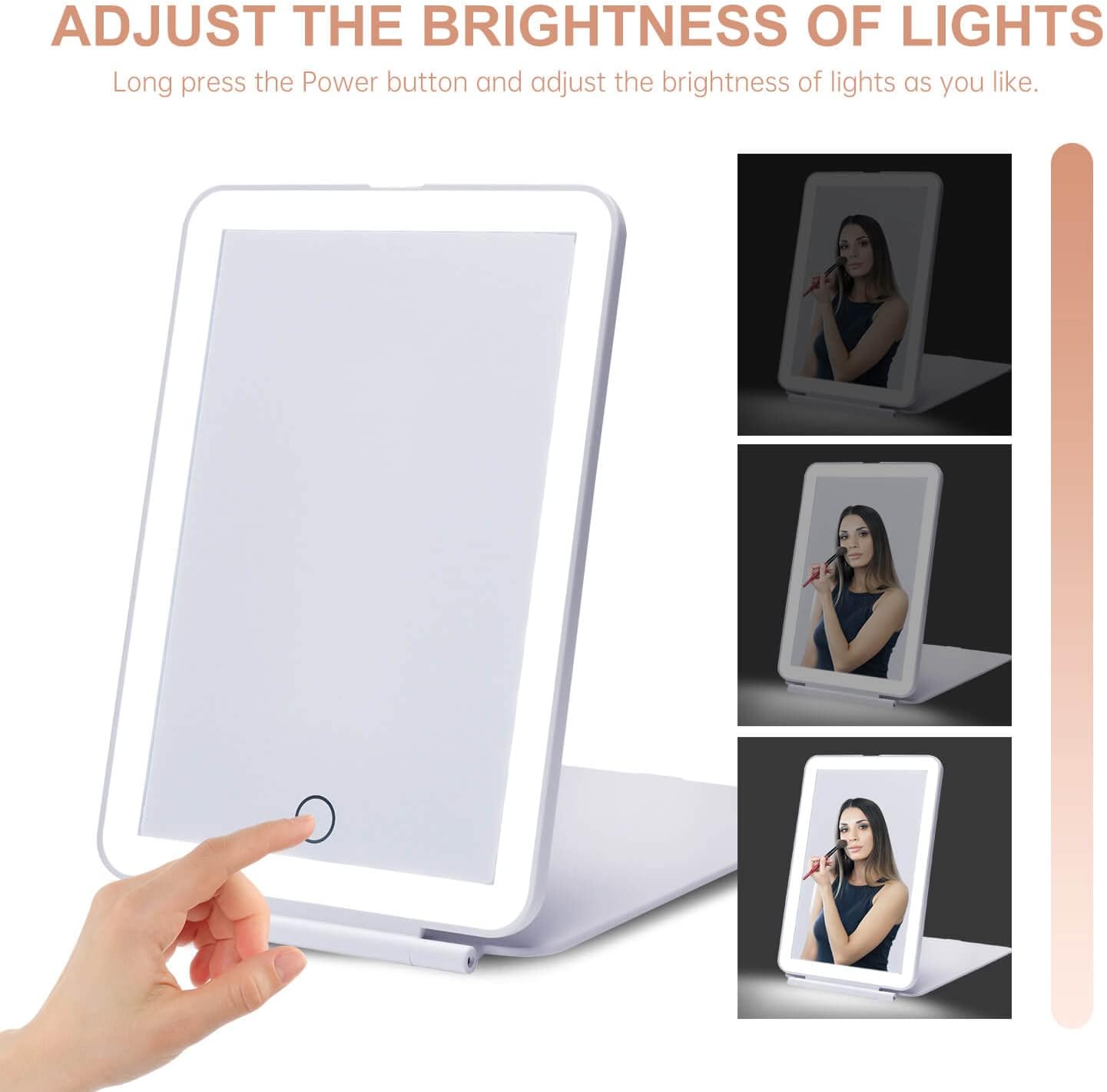 Muably LED Travel Makeup Mirror