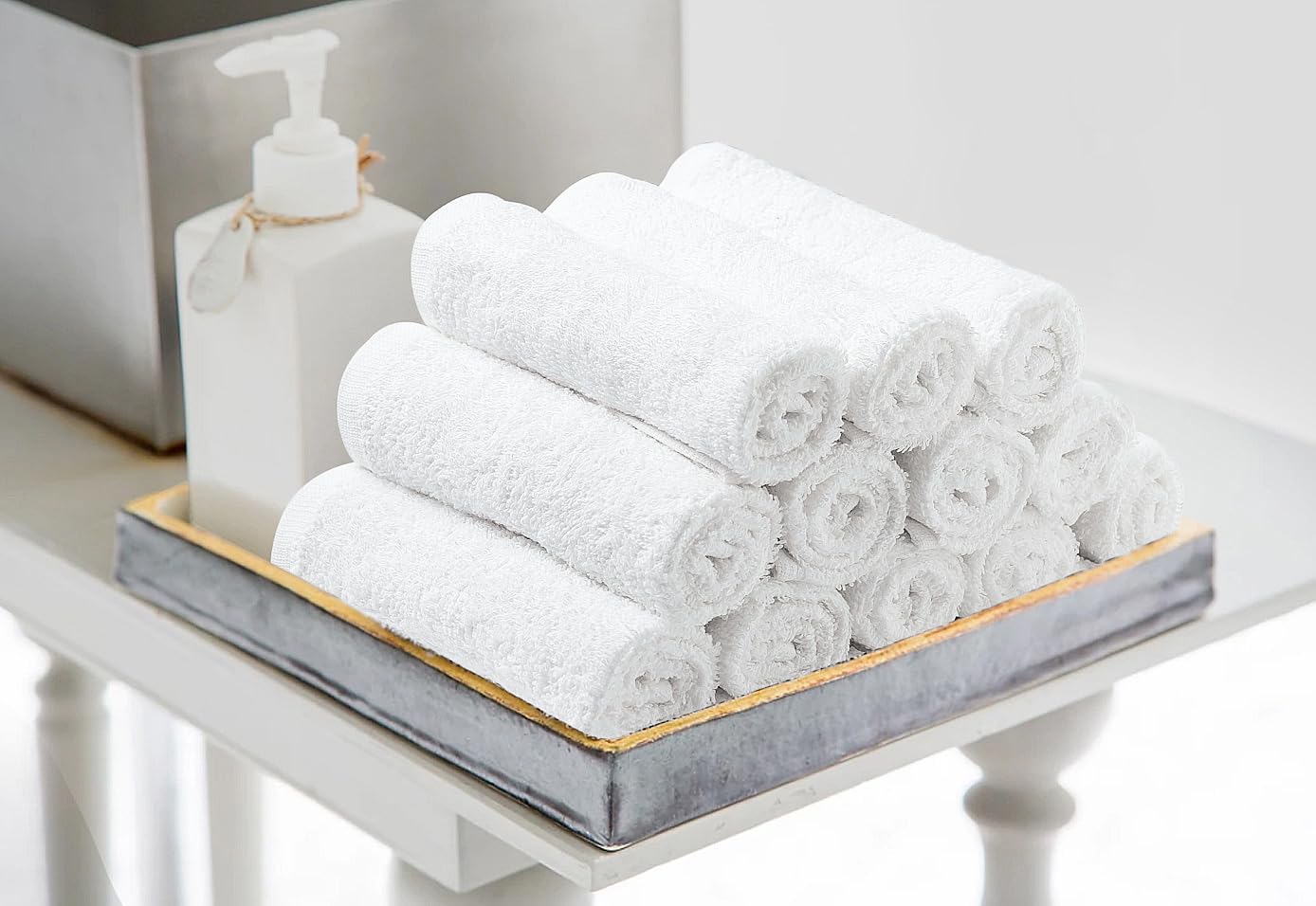 Avalon Towels 60-Piece Washcloth Set