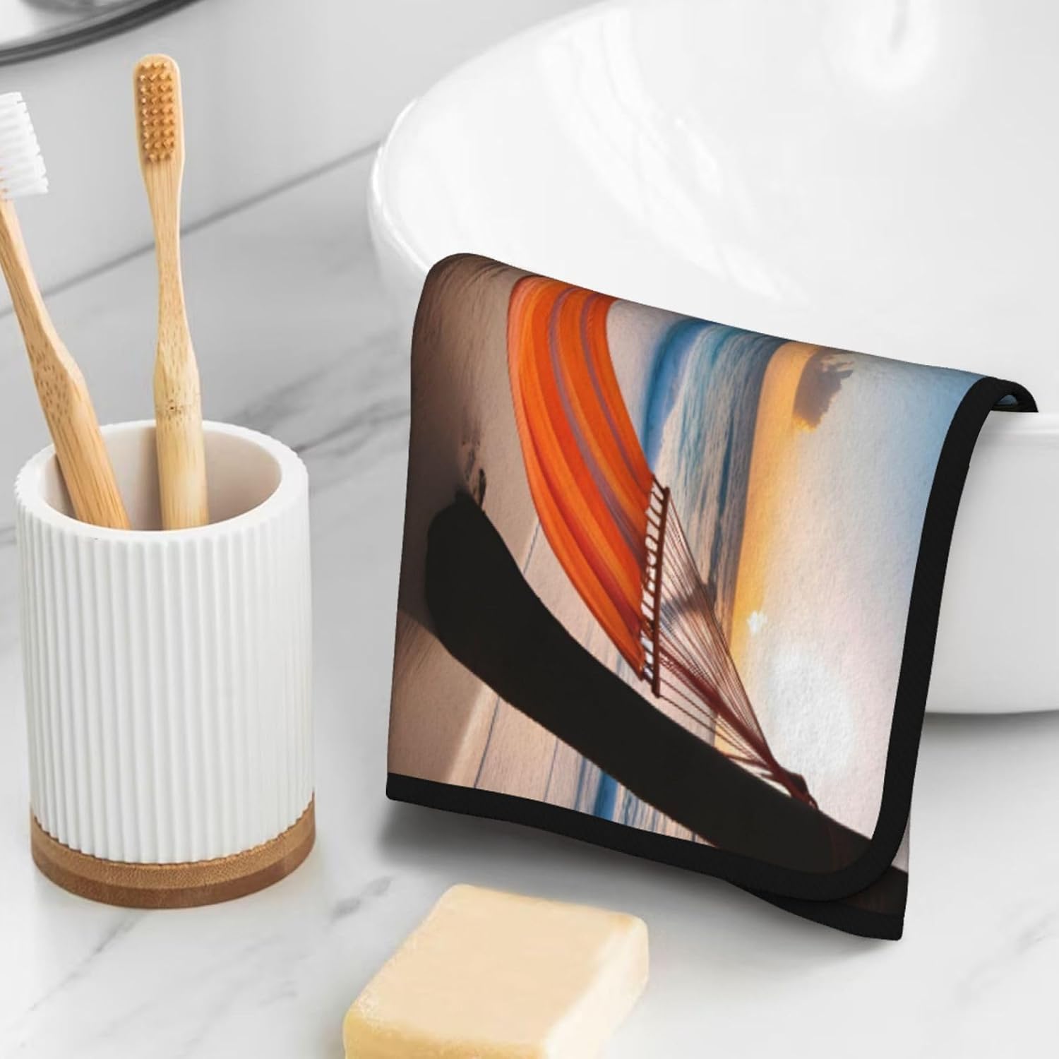 Coconut Beach Sunset Hammock Prints Corals