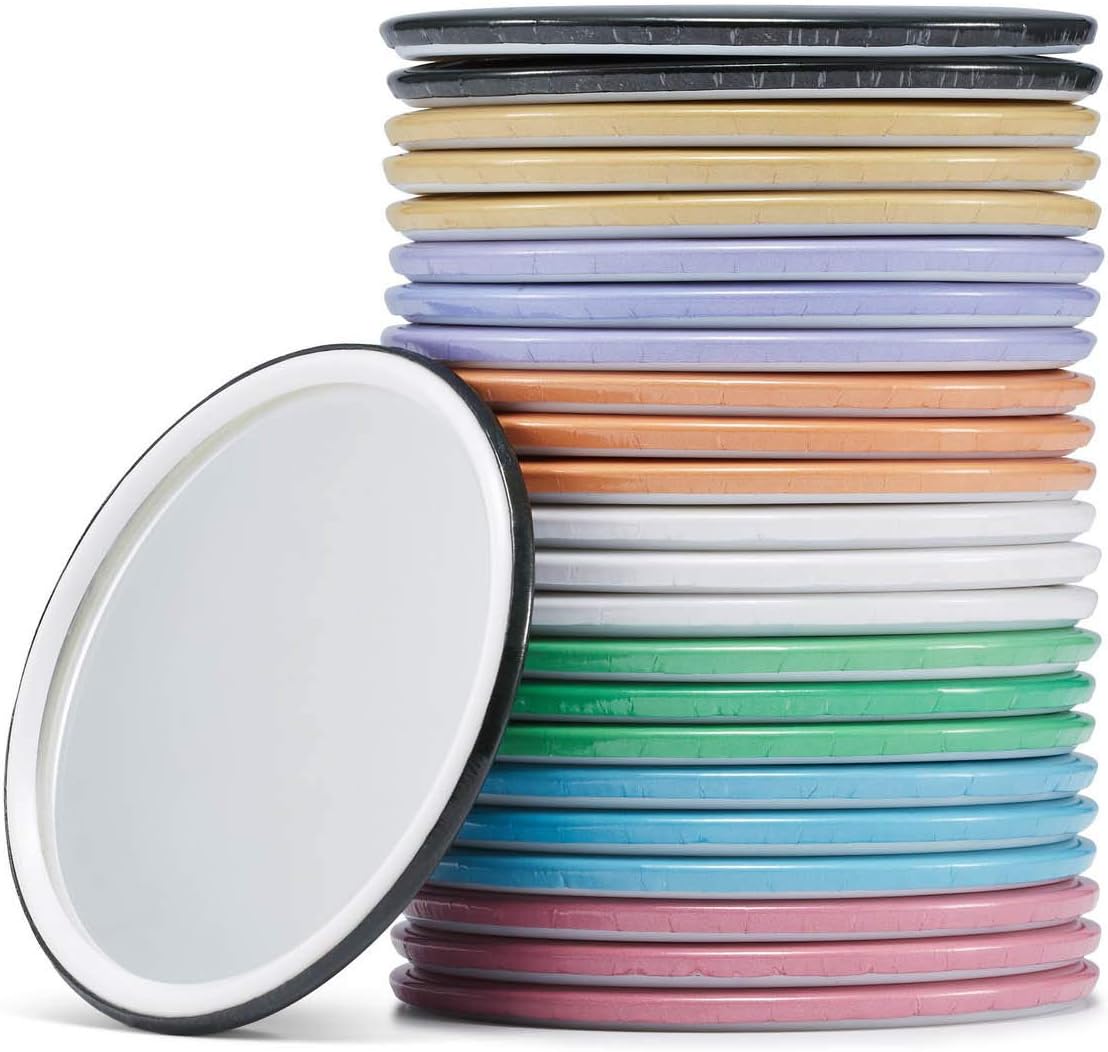 Compact Round Makeup Mirror for Travel