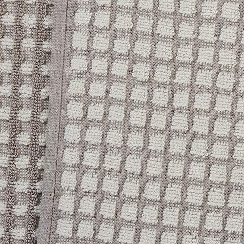 Amrapur Overseas 6-Piece Flax Dyed Cobblestone Jacquard Towel Set