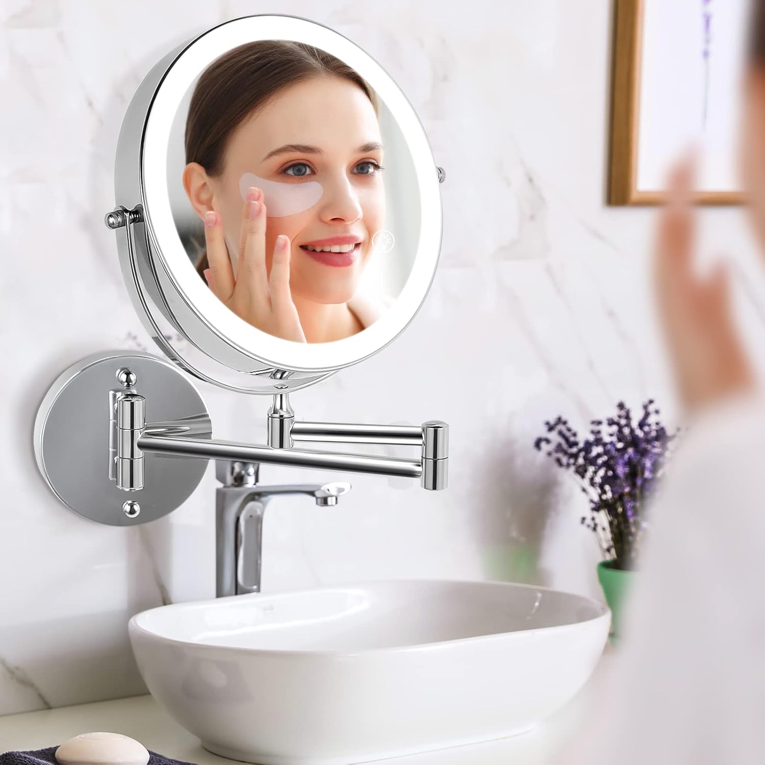 Wall-Mounted Makeup Mirror