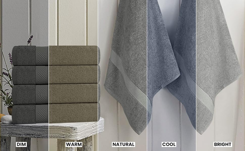 Utopia 6-Pack Bath Towels Set 24x48 500 GSM