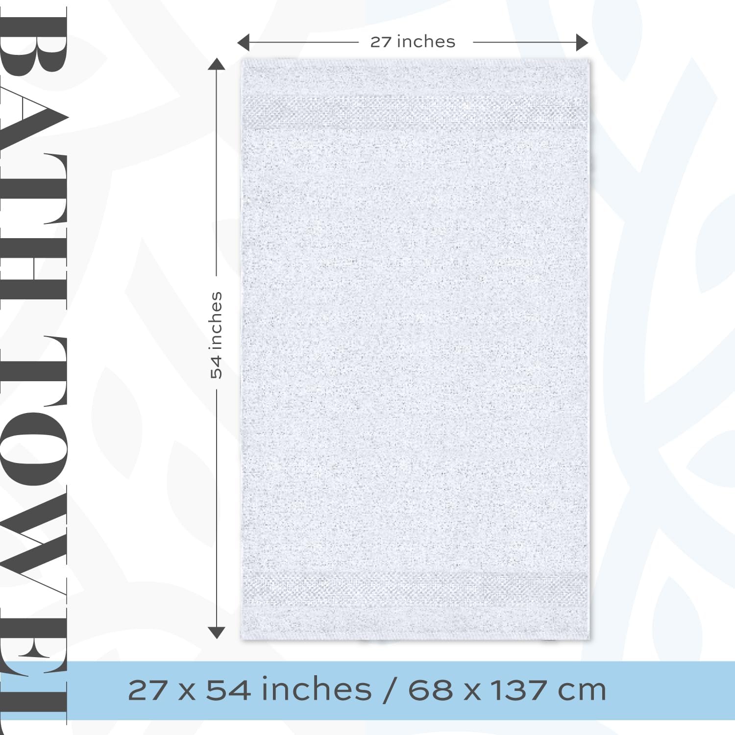 Luxury Bath Towels Set of 4