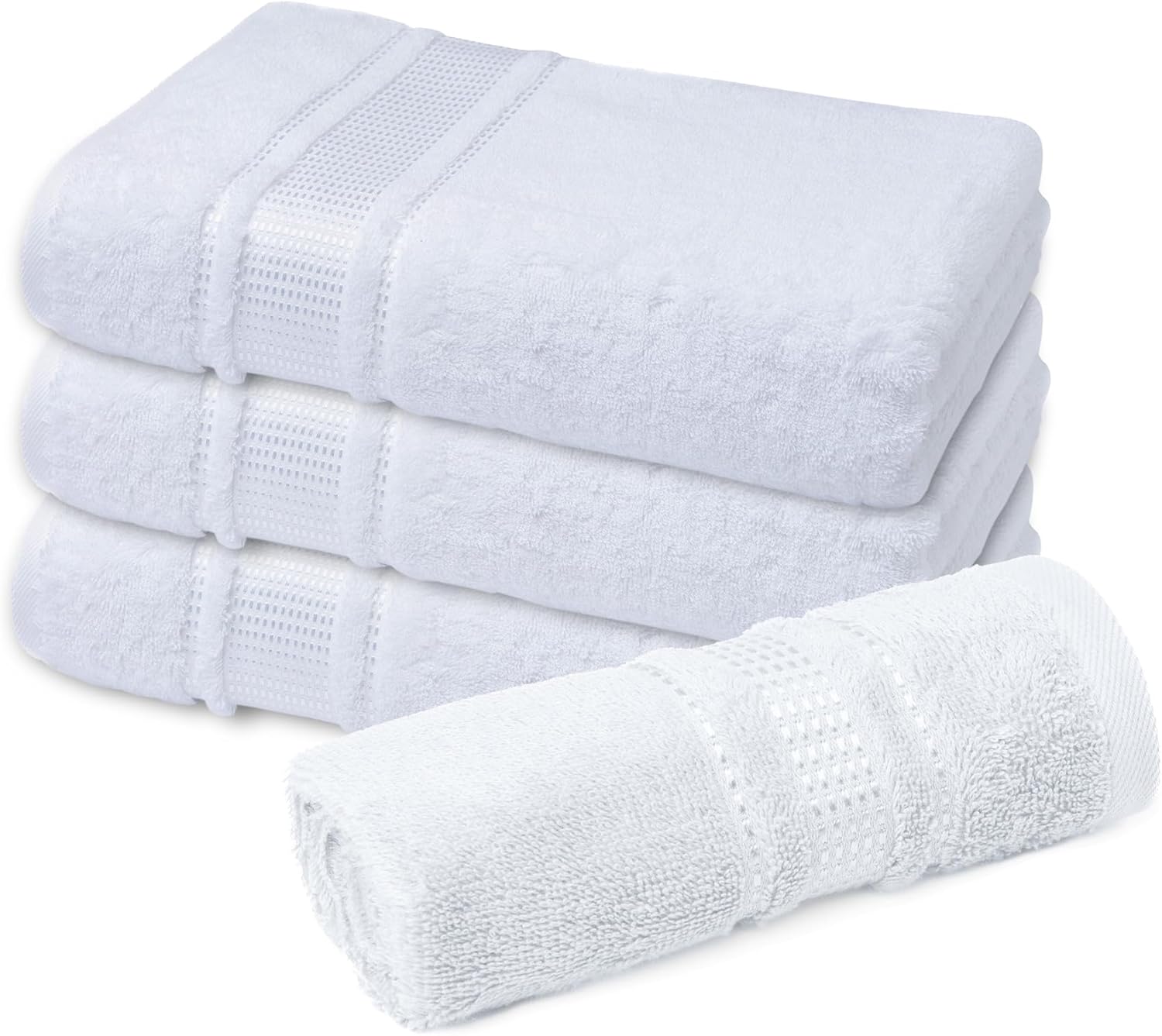 4-Piece Turkish Cotton Washcloth Set