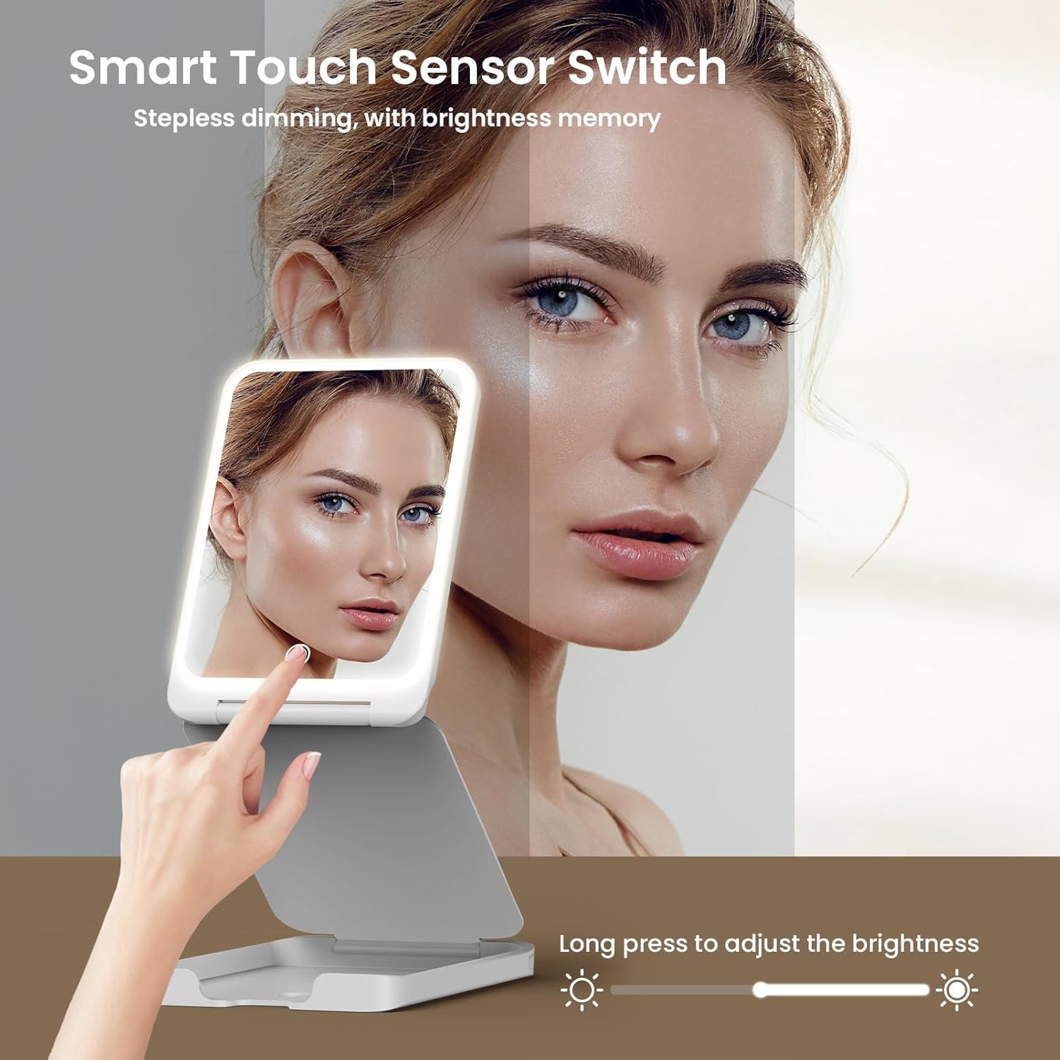 LAMPICK Travel Makeup Mirror