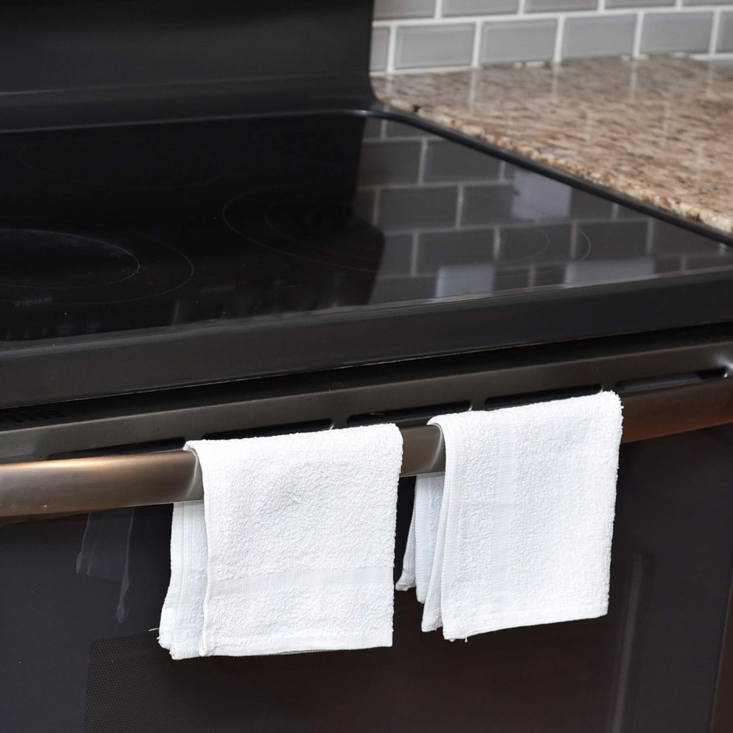 60-Pack White 100 Cotton Towel Washcloths - Durable Lightweight