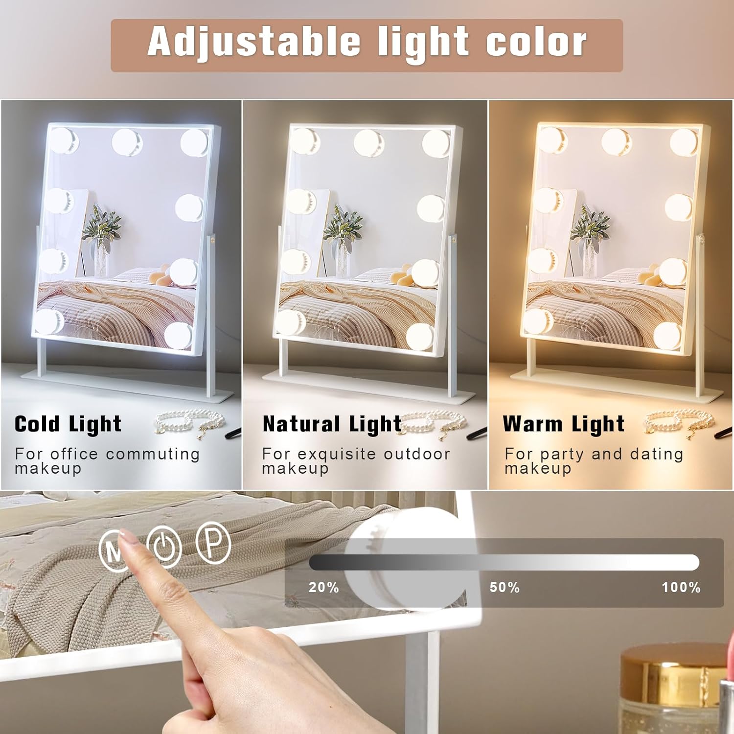 Leishe Vanity Mirror with Lights