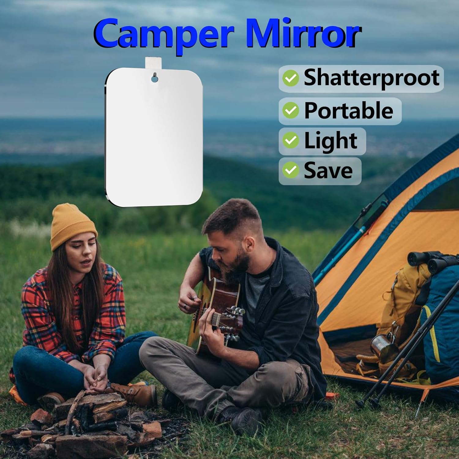 Frameless Medium Shower Mirror
