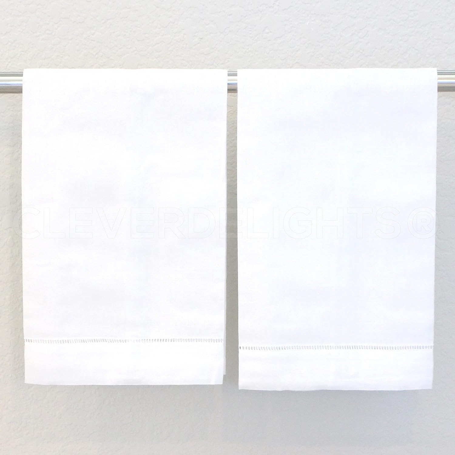 High-Quality Linen Hand Towels - 6-Piece Set - 14 x 22 - Fingertip