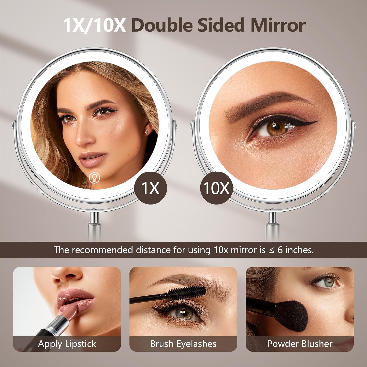 Large Magnifying Mirror for Reliable Beauty