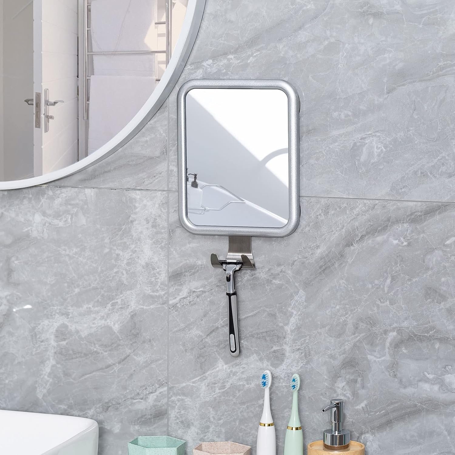 Ettori Shower Mirror Fogless