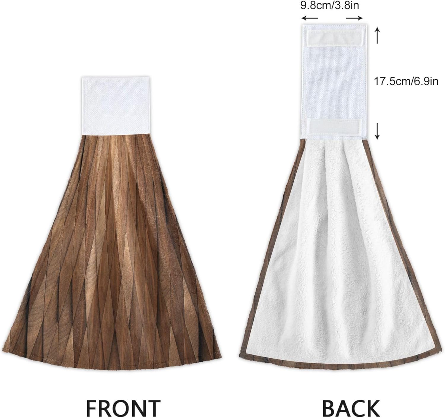 Durable Vertical Rhomb Wooden Towels for Kitchen Bathroom Use
