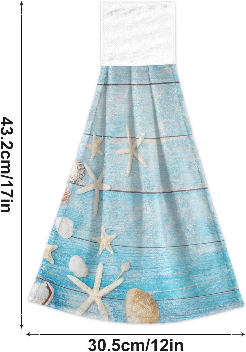 Seashells Starfish Kitchen Hand Towels