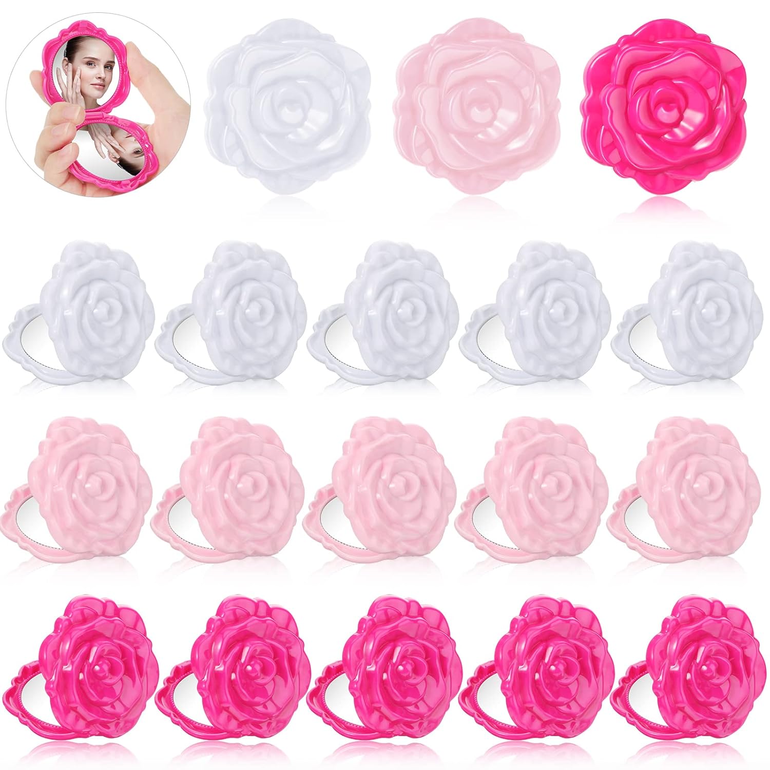 Compact Rose Mirrors for Weddings Travel