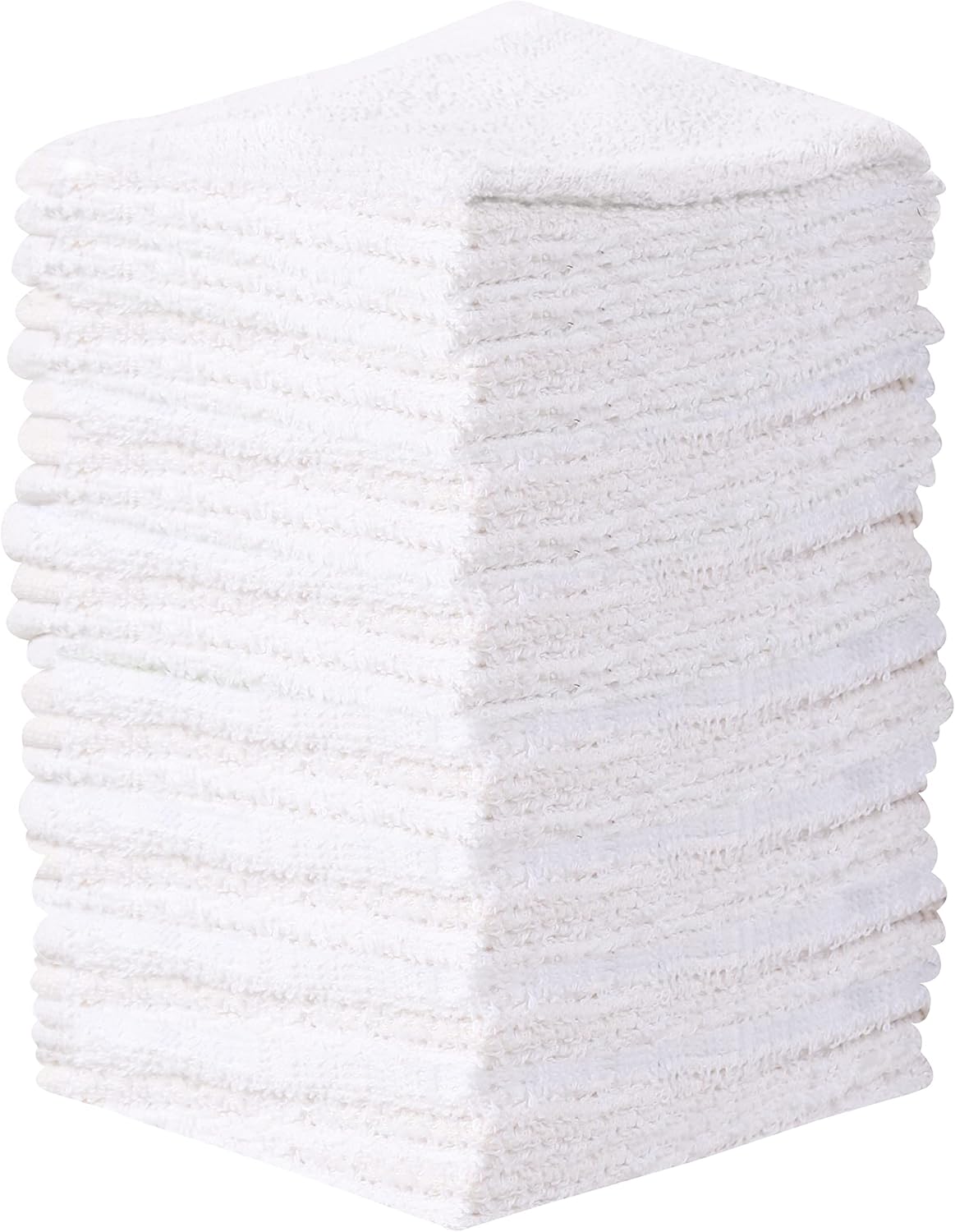 T L Towel and Linen Mart 24 Pack Wash Cloths White