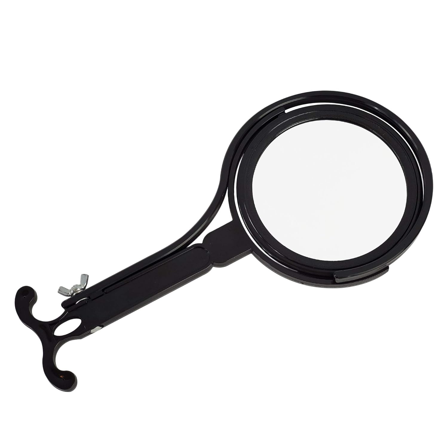 Rucci Round 5x1x Magnifying Mirror Black