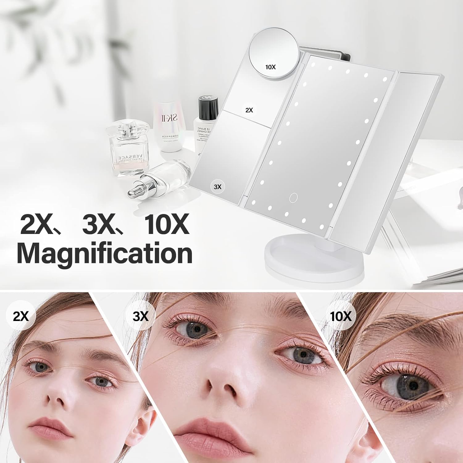 Makeup Mirror Vanity with Touch