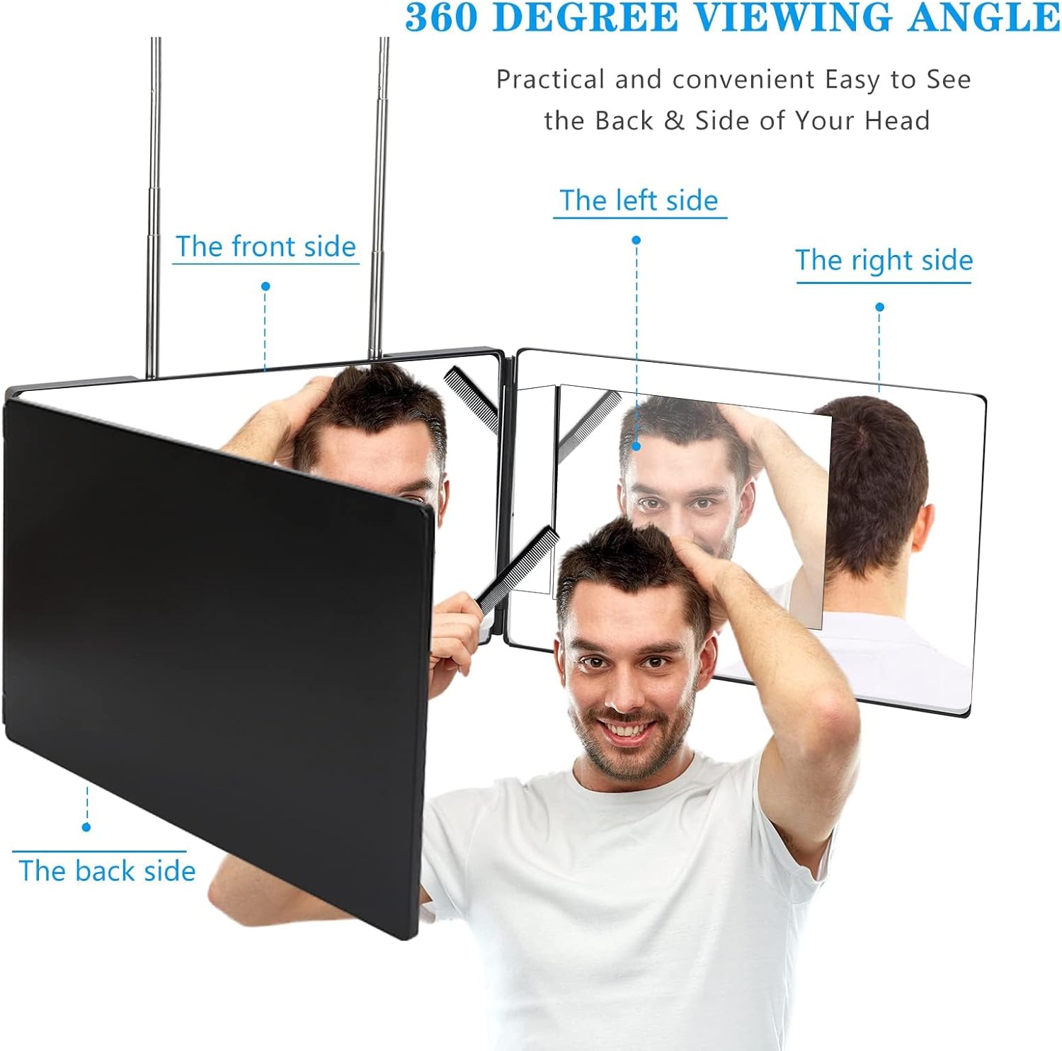 3-Way Mirror for Self-Haircut and Makeup