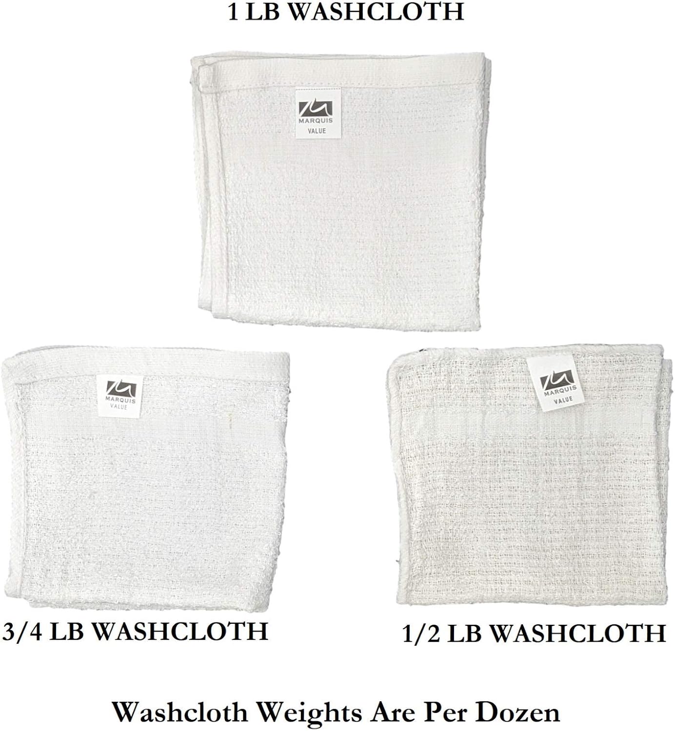 Marquis Mills 12x12 White Cotton Reusable Washcloth Set 60 Piece