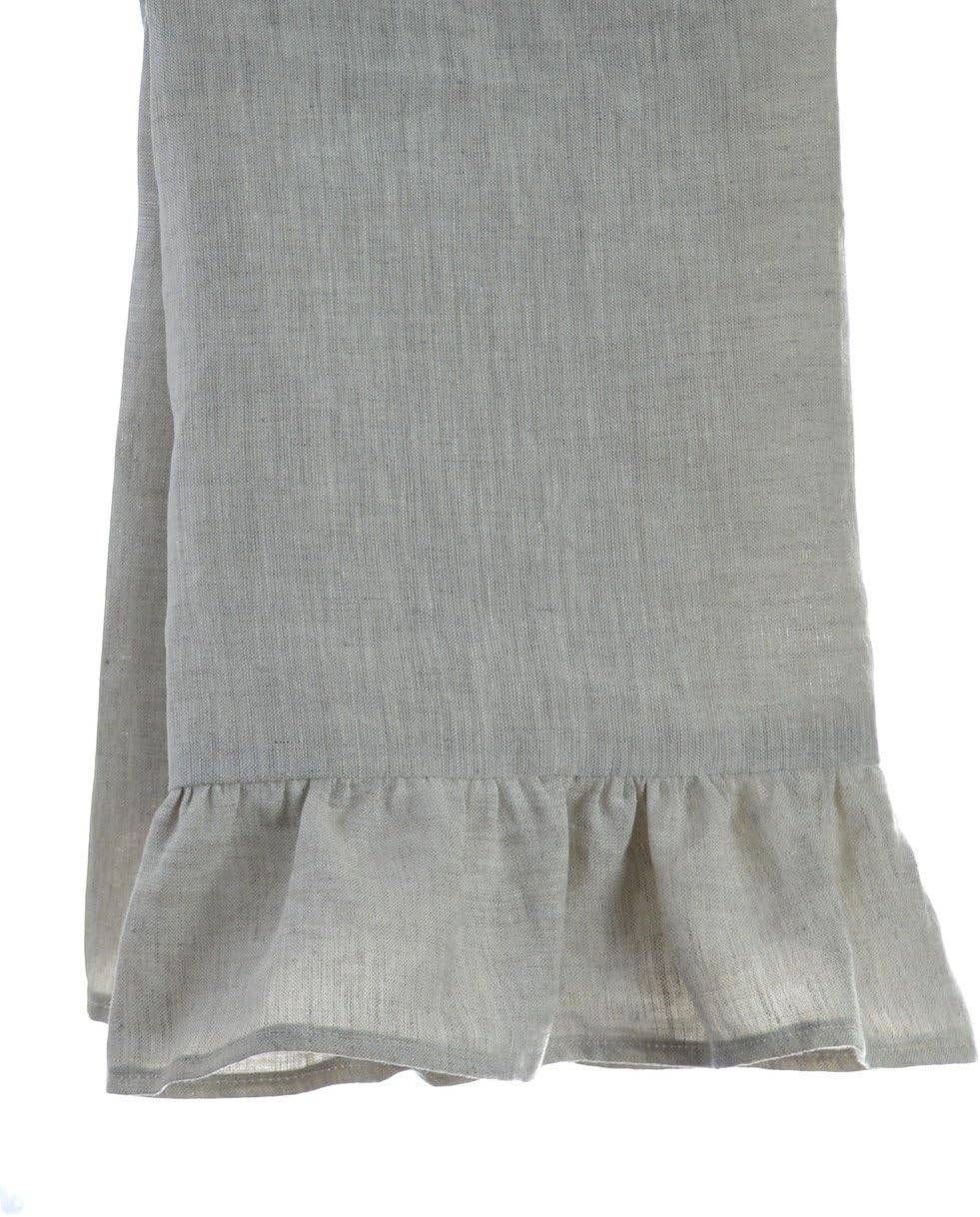 handmade natural ruffled towel set