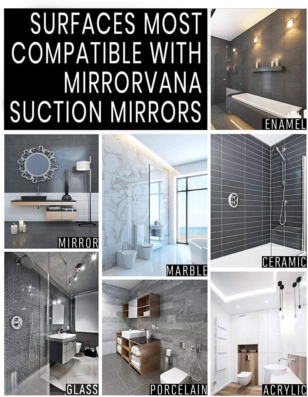Professional Fogless Shower Mirror