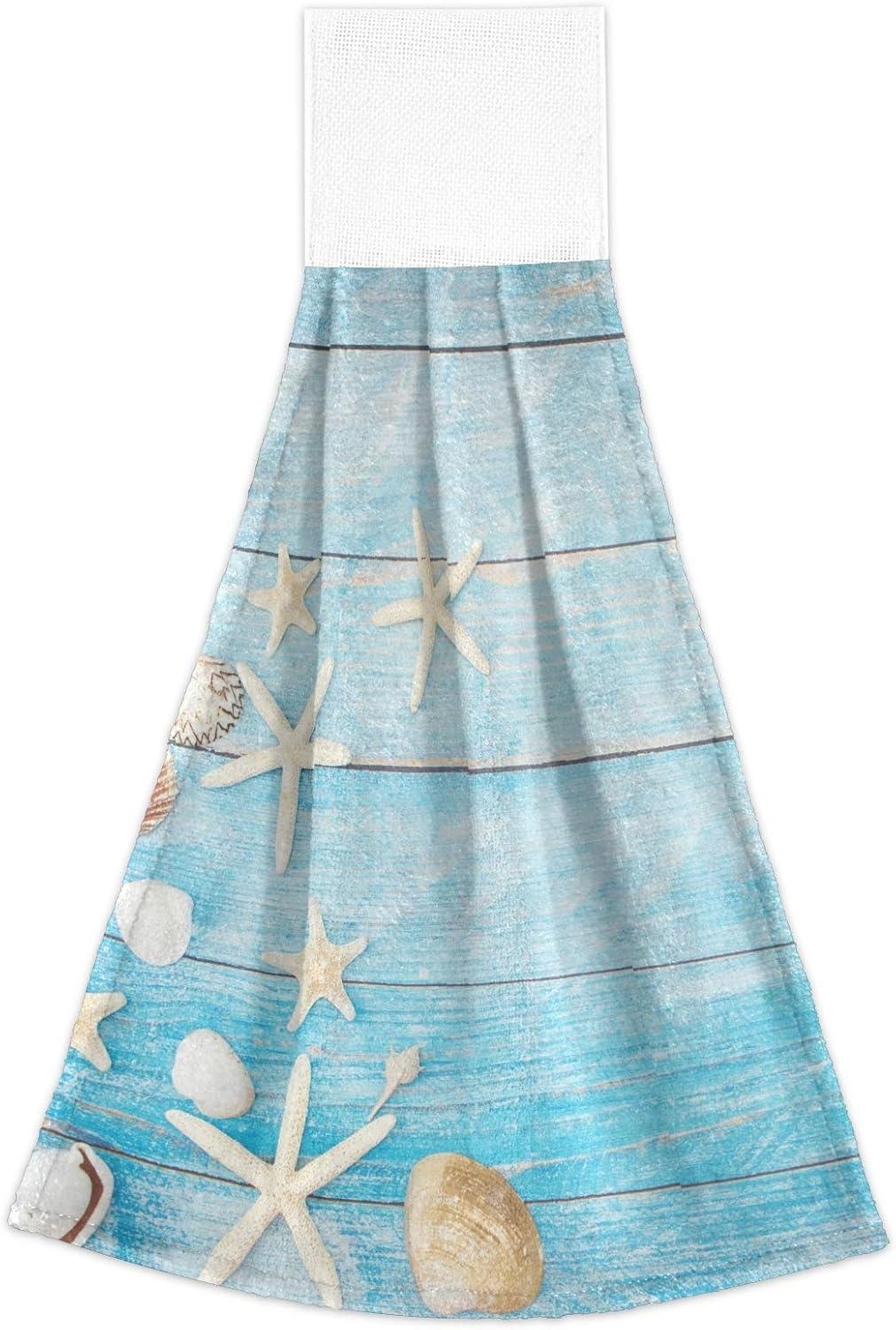 Seashells Starfish Kitchen Hand Towels